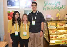 Sara Madrigal, Sarah Clark and Brendan Engebretsen with Driscoll's. The company's booth won Best of Show.